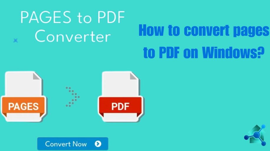 How to convert pages to pdf on Windows?
